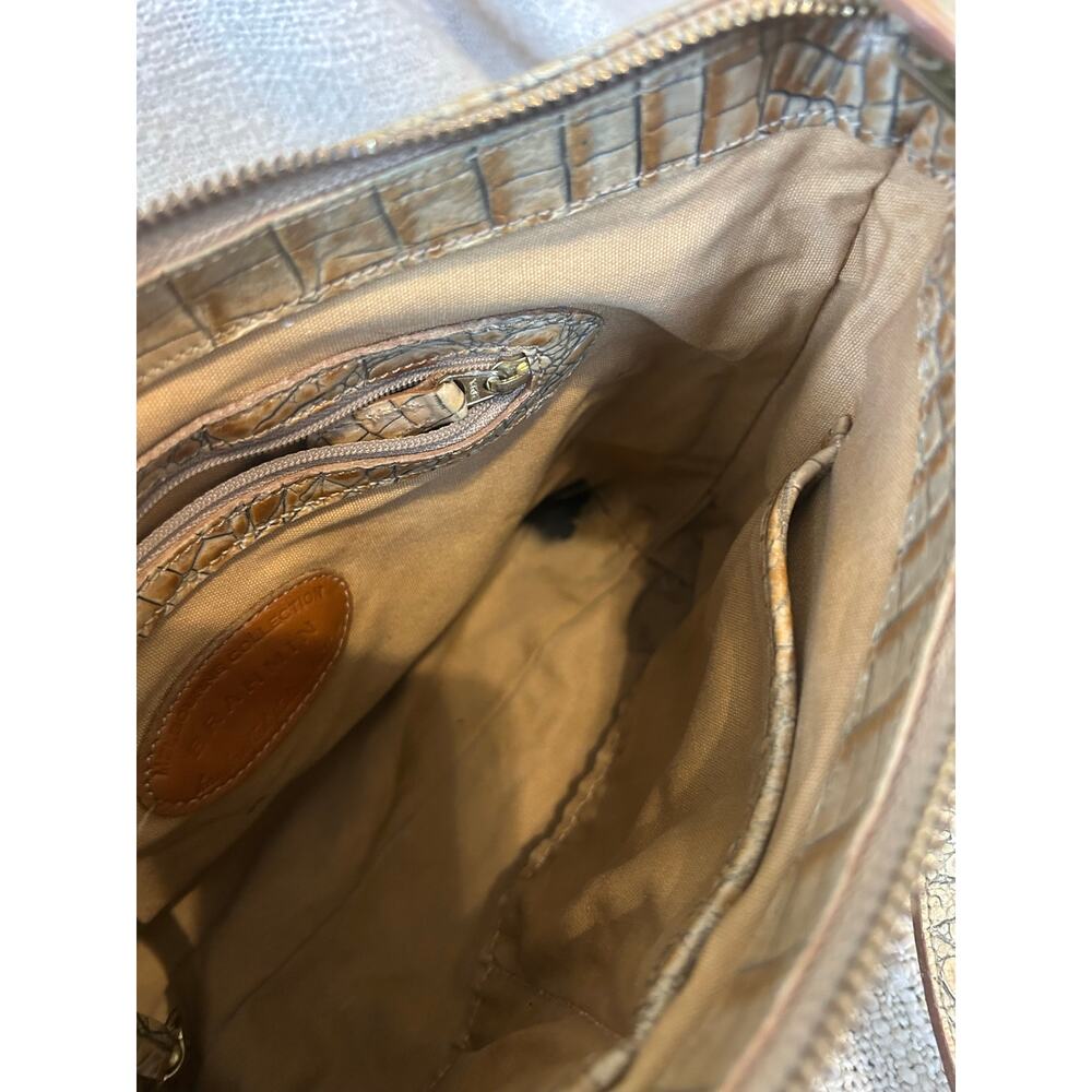 Vintage Brahmin Isabelle Croc-Embossed Leather Purse - Picture 8 of 9